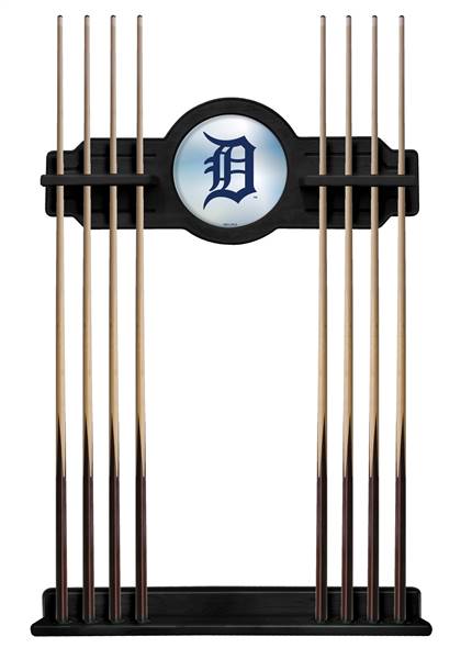 Detroit Tigers Solid Wood Cue Rack with a Black Finish