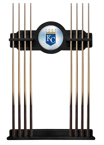 Kansas City Royals Solid Wood Cue Rack with a Black Finish