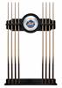 New York Mets Solid Wood Cue Rack with a Black Finish
