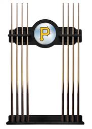 Pittsburgh Pirates Solid Wood Cue Rack with a Black Finish