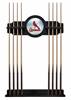 St. Louis Cardinals Solid Wood Cue Rack with a Black Finish