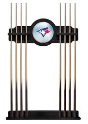 Toronto Blue Jays Solid Wood Cue Rack with a Black Finish