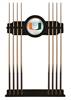 University of Miami (FL) Solid Wood Cue Rack with a Black Finish