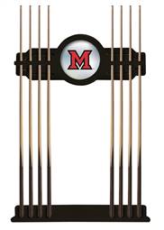 Miami University (OH) Solid Wood Cue Rack with a Black Finish