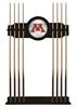 University of Minnesota Solid Wood Cue Rack with a Black Finish