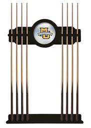 Marquette University Solid Wood Cue Rack with a Black Finish