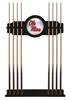 University of Mississippi Solid Wood Cue Rack with a Black Finish