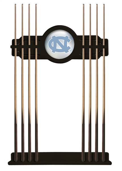 University of North Carolina Solid Wood Cue Rack with a Black Finish