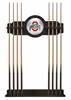 Ohio State University Solid Wood Cue Rack with a Black Finish