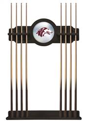 Southern Illinois University Solid Wood Cue Rack with a Black Finish
