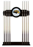 University of Southern Mississippi Solid Wood Cue Rack with a Black Finish