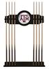 Texas A&M Solid Wood Cue Rack with a Black Finish