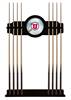 University of Utah Solid Wood Cue Rack with a Black Finish
