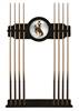 University of Wyoming Solid Wood Cue Rack with a Black Finish