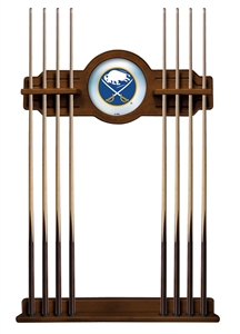 Buffalo Sabres Solid Wood Cue Rack with a Chardonnay Finish