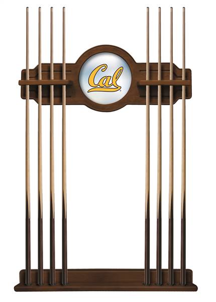 University of California Solid Wood Cue Rack with a Chardonnay Finish