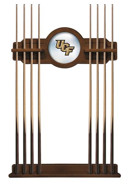 University of Central Florida Solid Wood Cue Rack with a Chardonnay Finish