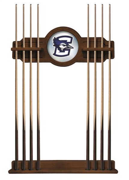 Creighton University Solid Wood Cue Rack with a Chardonnay Finish