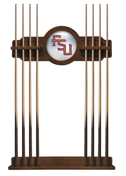 Florida State (Script) Solid Wood Cue Rack with a Chardonnay Finish