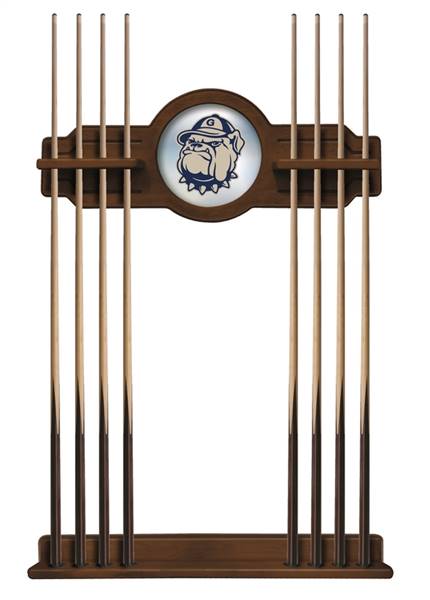 Georgetown University Solid Wood Cue Rack with a Chardonnay Finish