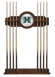University of Hawaii Solid Wood Cue Rack with a Chardonnay Finish