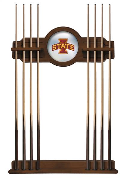 Iowa State University Solid Wood Cue Rack with a Chardonnay Finish