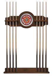 University of Louisiana at Lafayette Solid Wood Cue Rack with a Chardonnay Finish