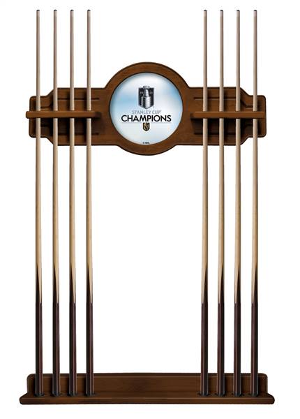 Vegas Golden Knights - 2023 Stanley Cup Champions Solid Wood Cue Rack Chardonnay