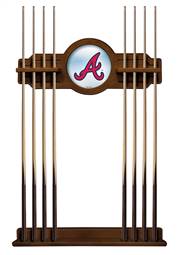 Atlanta Braves Solid Wood Cue Rack with a Chardonnay Finish