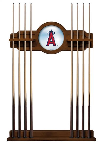 Los Angeles Angels Solid Wood Cue Rack with a Chardonnay Finish