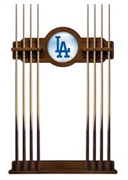Los Angeles Dodgers Solid Wood Cue Rack with a Chardonnay Finish