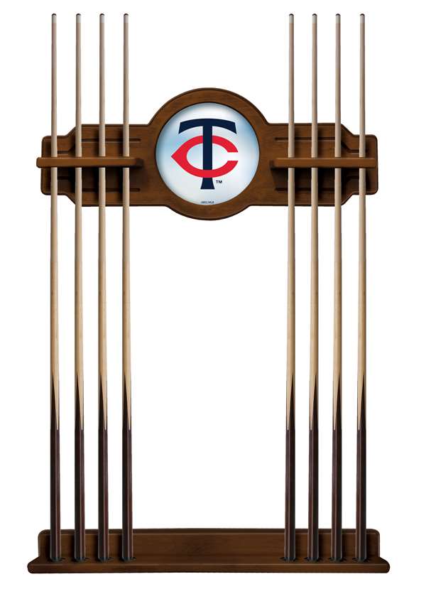 Minnesota Twins Solid Wood Cue Rack with a Chardonnay Finish