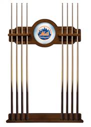 New York Mets Solid Wood Cue Rack with a Chardonnay Finish