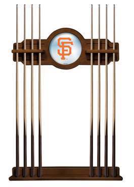 San Francisco Giants Solid Wood Cue Rack with a Chardonnay Finish