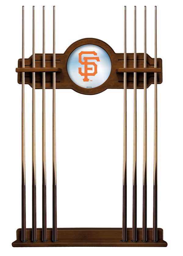 San Francisco Giants Solid Wood Cue Rack with a Chardonnay Finish