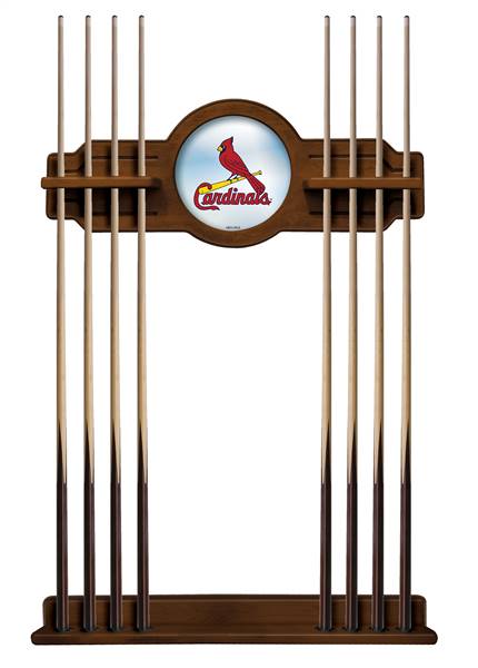St. Louis Cardinals Solid Wood Cue Rack with a Chardonnay Finish