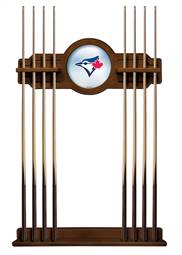 Toronto Blue Jays Solid Wood Cue Rack with a Chardonnay Finish