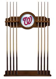 Washington Nationals Solid Wood Cue Rack with a Chardonnay Finish