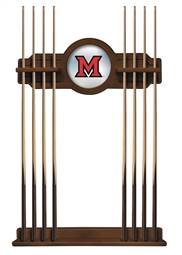 Miami University (OH) Solid Wood Cue Rack with a Chardonnay Finish