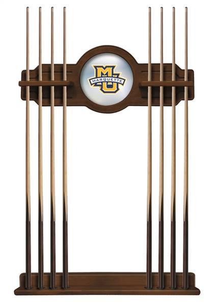 Marquette University Solid Wood Cue Rack with a Chardonnay Finish