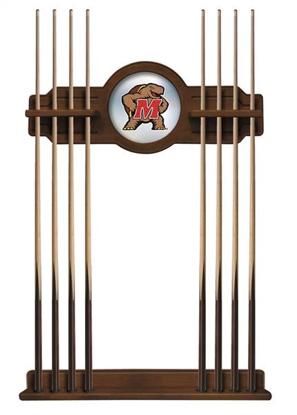 University of Maryland Solid Wood Cue Rack with a Chardonnay Finish