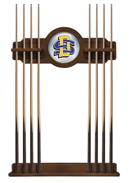 South Dakota State University Solid Wood Cue Rack with a Chardonnay Finish