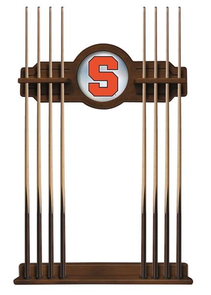 Syracuse University Solid Wood Cue Rack with a Chardonnay Finish