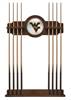 West Virginia University Solid Wood Cue Rack with a Chardonnay Finish