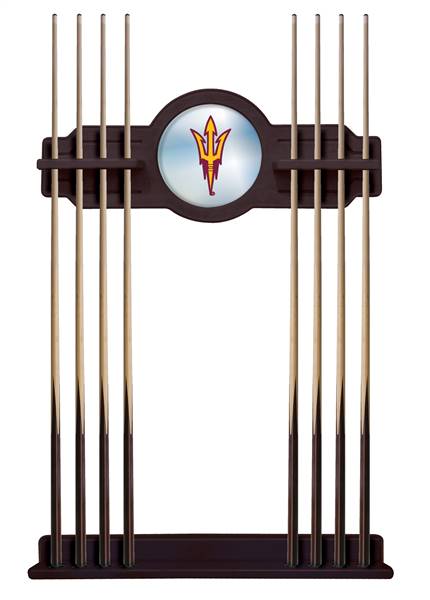 Arizona State University (Pitchfork) Solid Wood Cue Rack with a English Tudor Finish