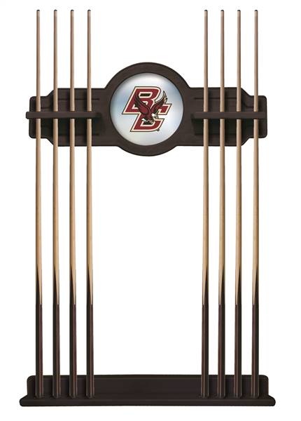 Boston College Solid Wood Cue Rack with a English Tudor Finish