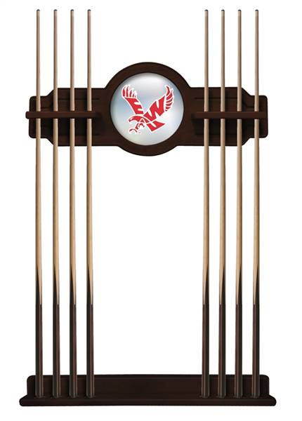 Eastern Washington University Solid Wood Cue Rack with a English Tudor Finish