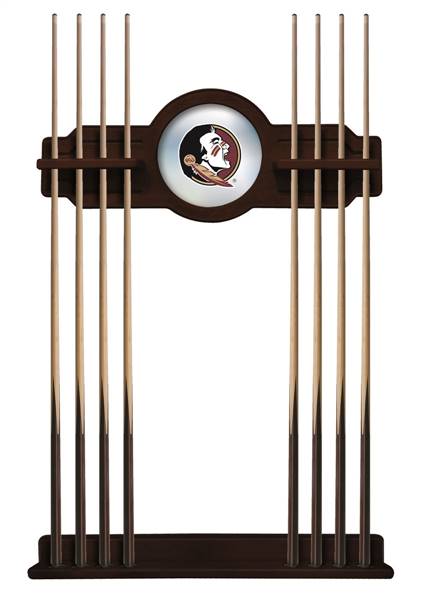 Florida State (Head) Solid Wood Cue Rack with a English Tudor Finish