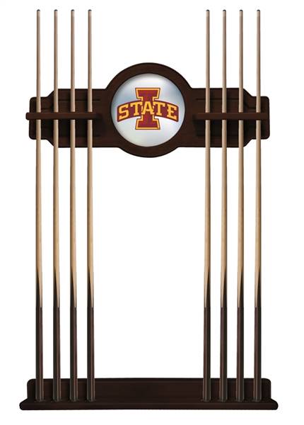 Iowa State University Solid Wood Cue Rack with a English Tudor Finish