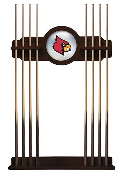 University of Louisville Solid Wood Cue Rack with a English Tudor Finish